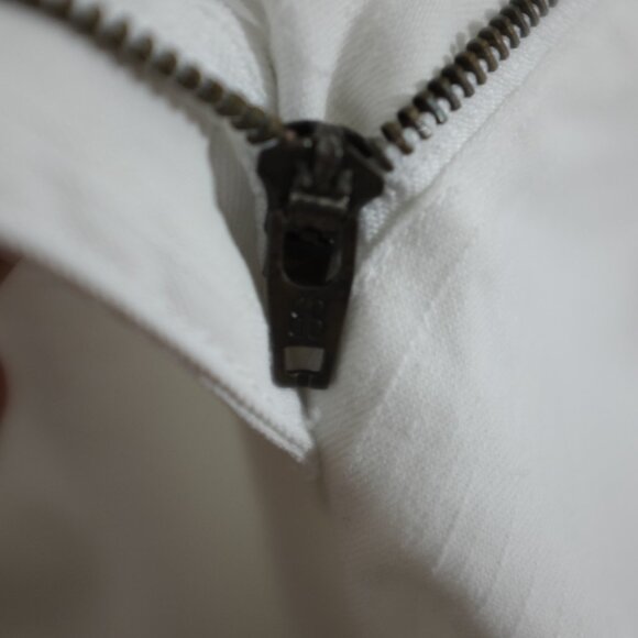 Billblass vintage White Ramie Blend Straight Leg Pants Size 10 - Picture 9 of 9